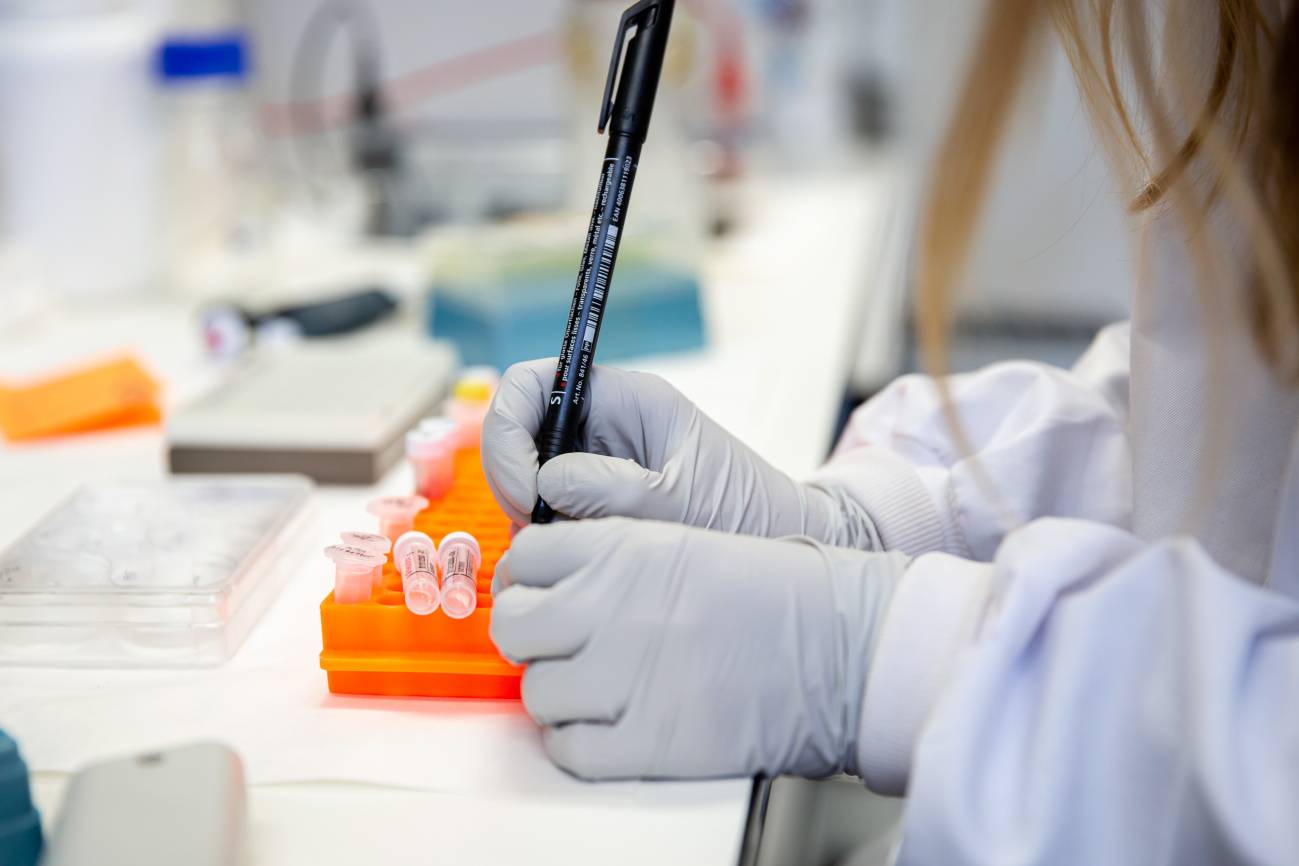 Laboratorio de coronavirus del CNB-CSIC, en Madrid, donde se trabaja en el desarrollo de una  vacuna.