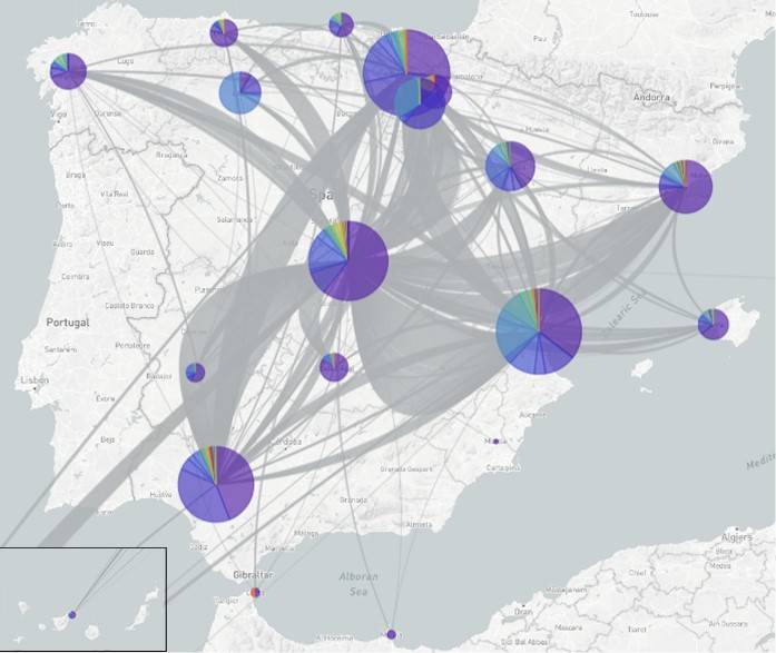 Mapa de la introducción y dispersión de las principales variantes del coronavirus