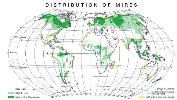 Mapa de turberas