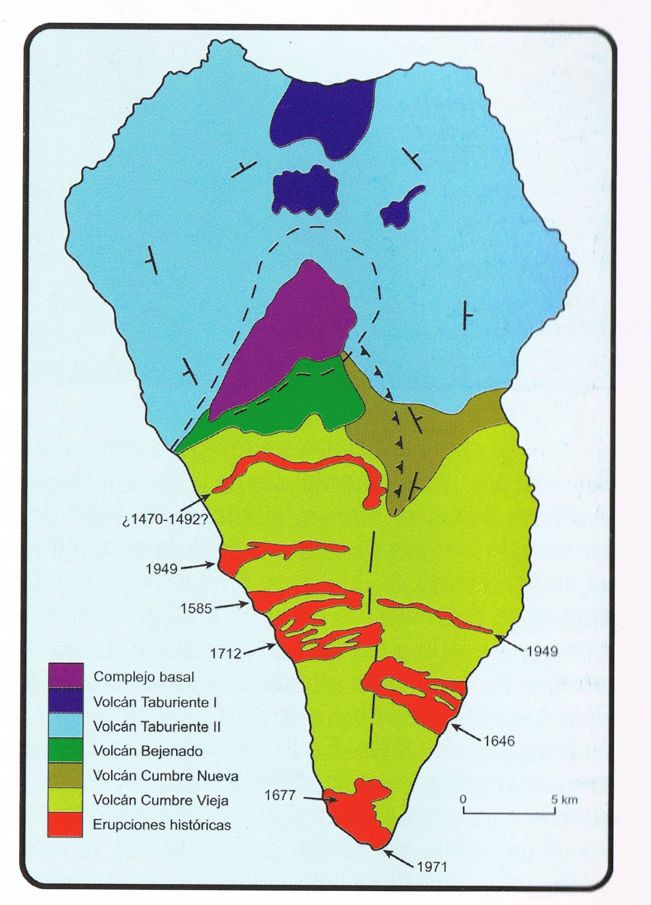 Mapa volcánico