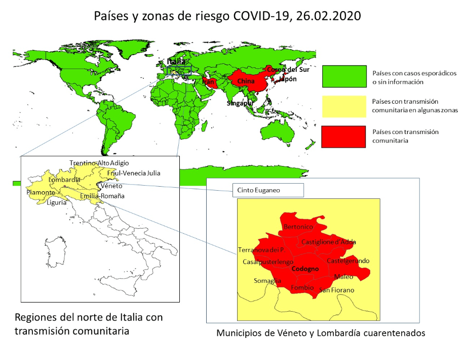 países en riesgo