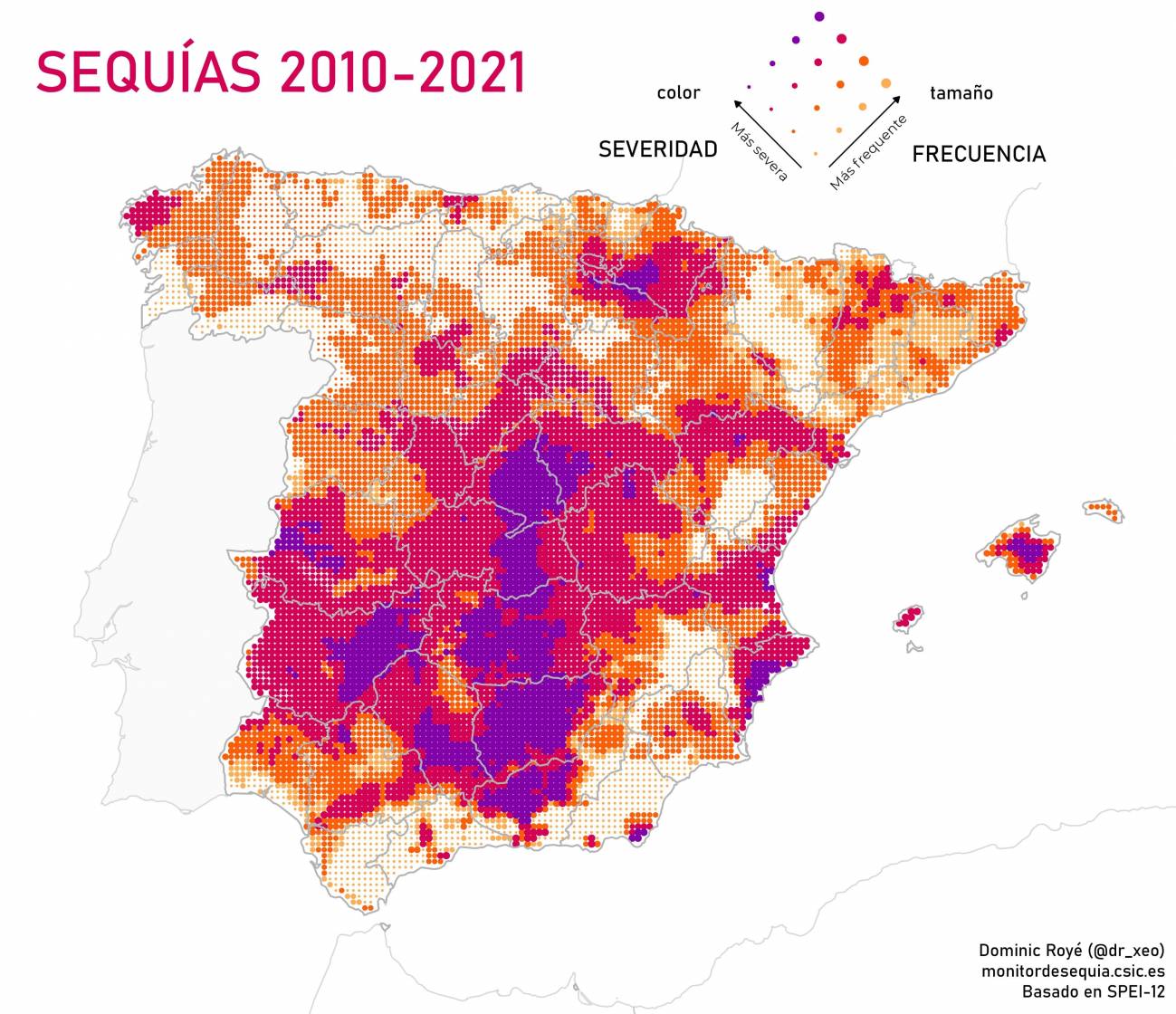 Sequías más frecuentes vs sequías más severas. / Dominic Royé