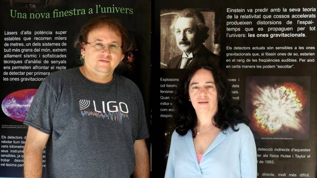 Alicia Sintes con su compañero Sascha Husa