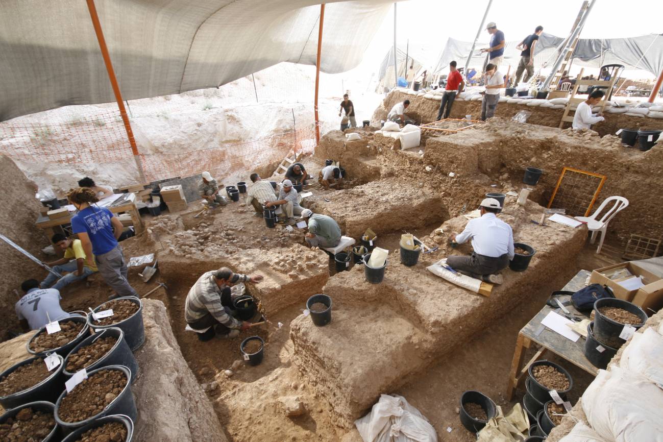 Vista de la sección profunda durante la excavación. / Yossi Zaidner