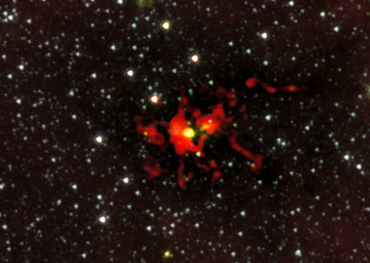 ALMA observa el nacimiento de una estrella gigantesca
