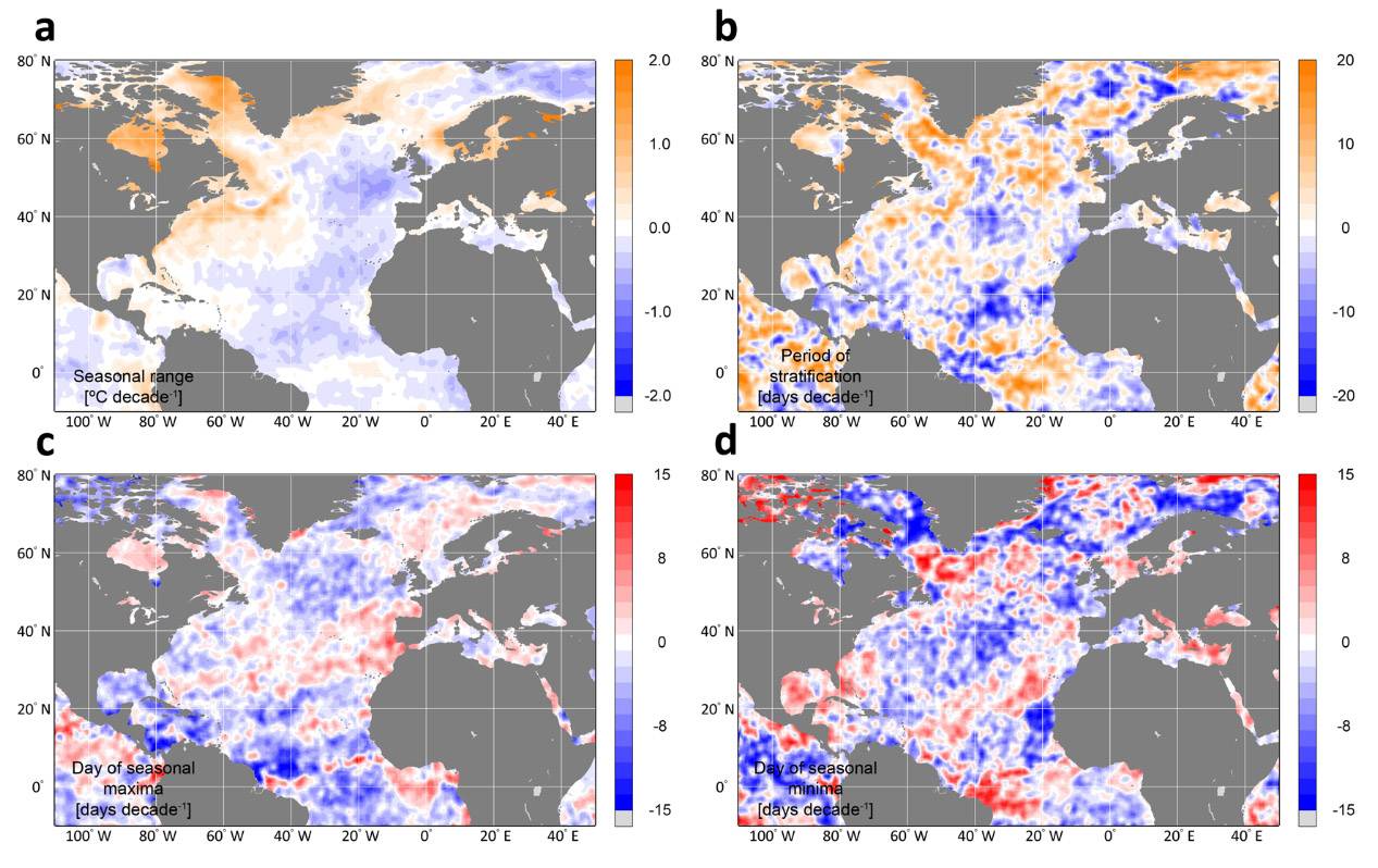 Cartografían el calentamiento del Atlántico