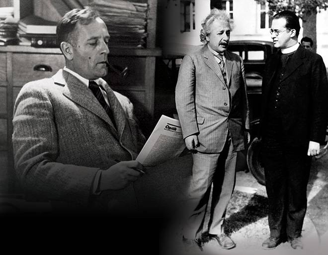 Georges Lemaître con Einstein