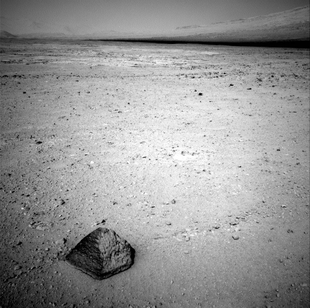 Imagen cedida por la NASA en la que se aprecia la roca. 