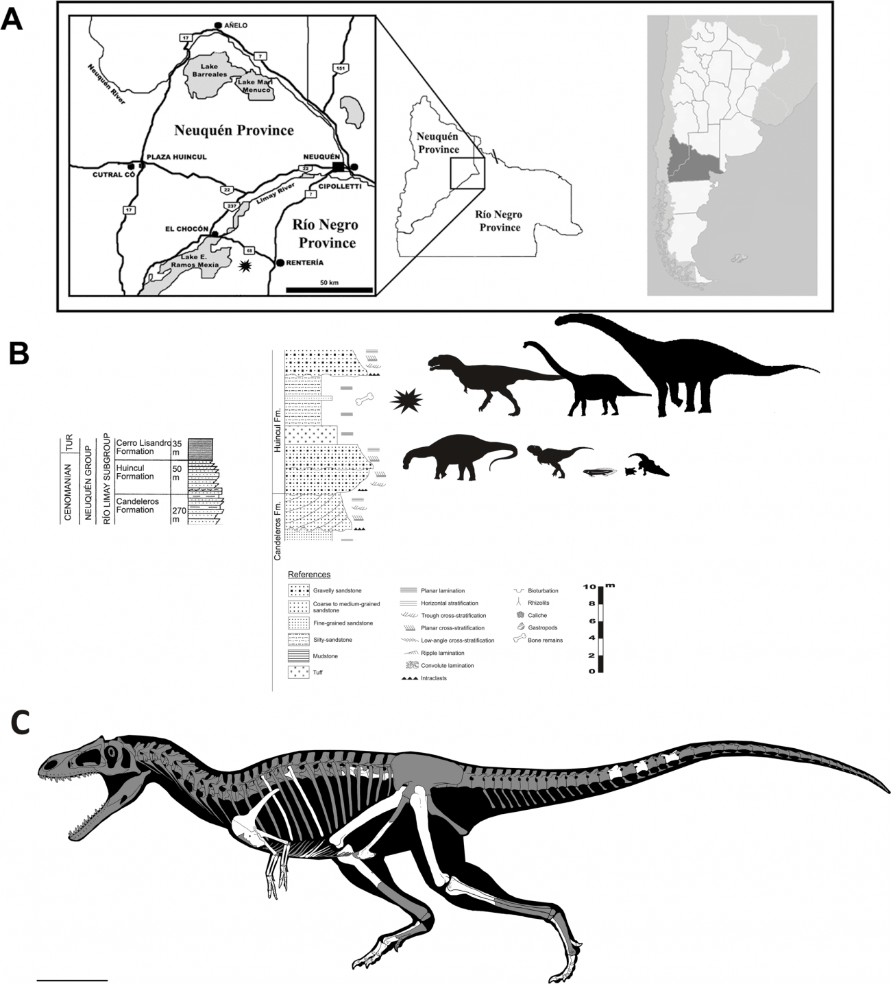 El dinosaurio Gualicho en su entorno