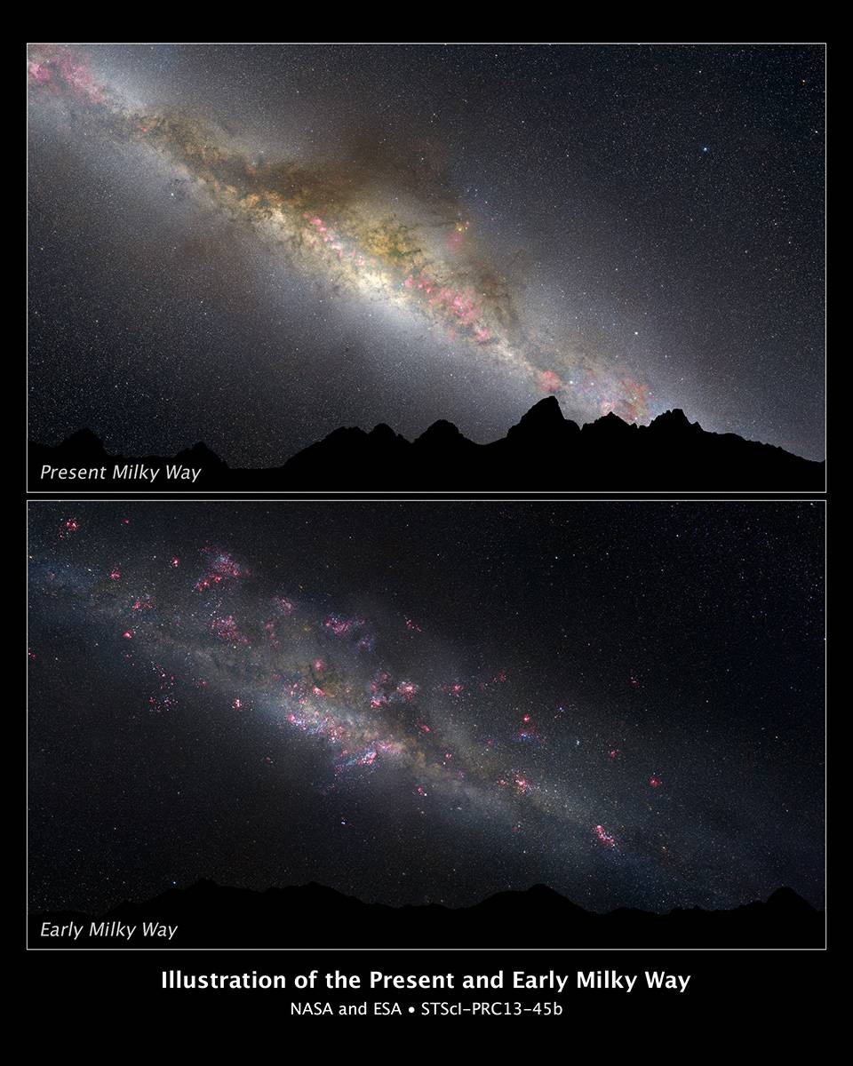 El Hubble desvela los primeros años de la Vía Láctea