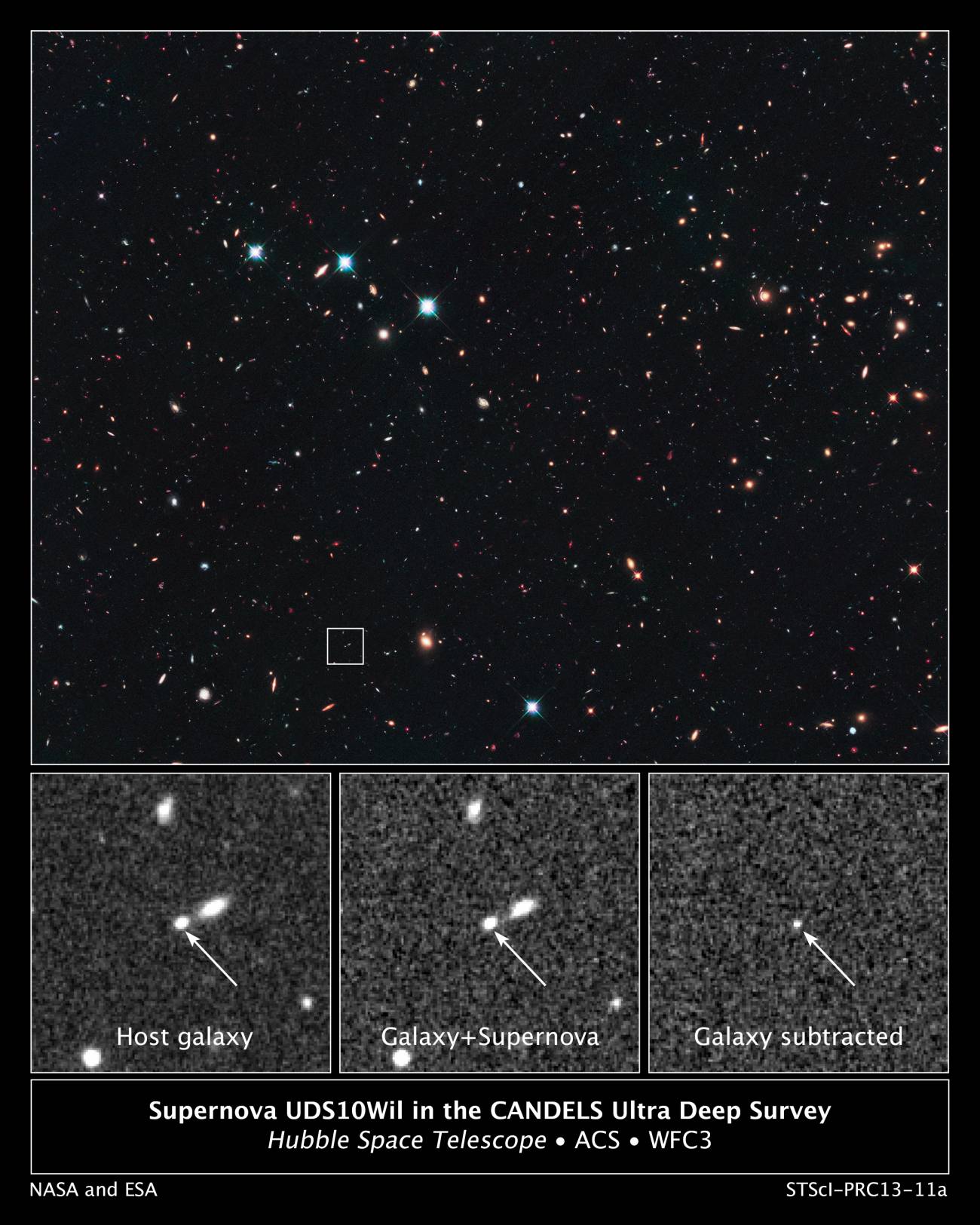 El Hubble detecta la supernova más distante