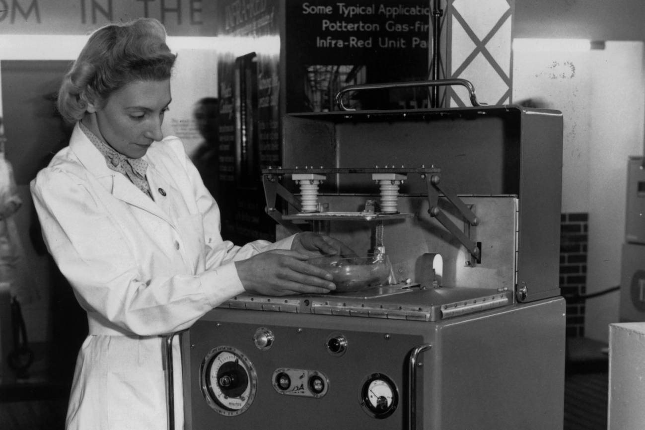 El microondas se inventó en 1946