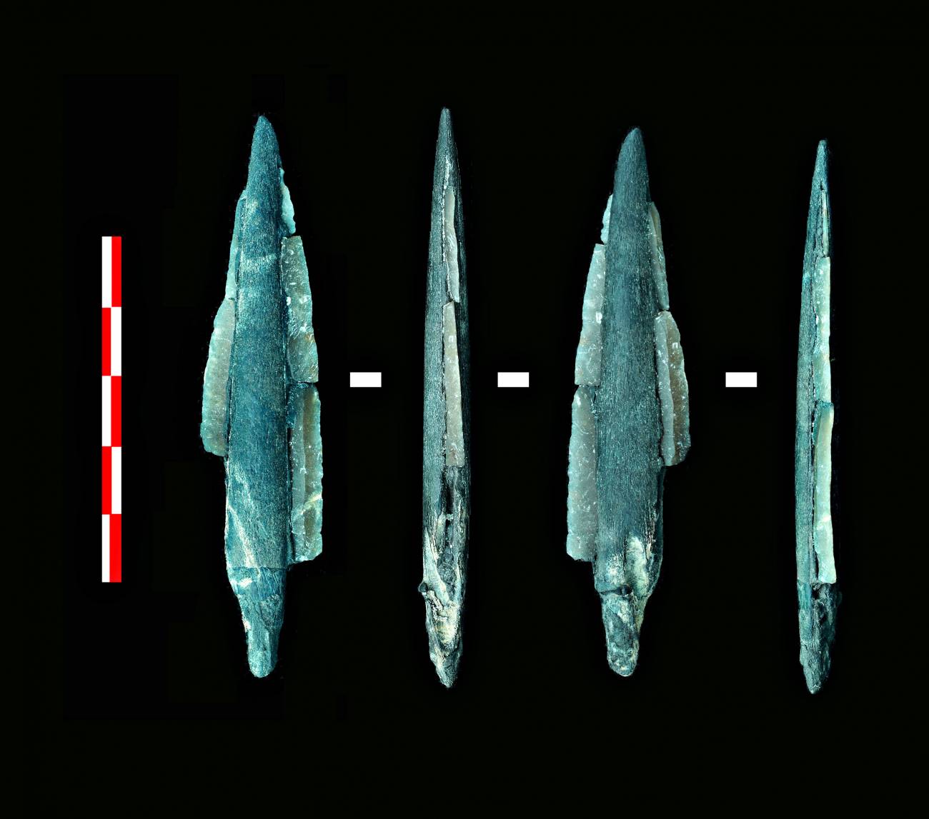 Herramientas encontradas en el yacimiento de la cuenca del río Dubná, cerca de Moscú. Imagen: Ignacio Clemente/CSIC.