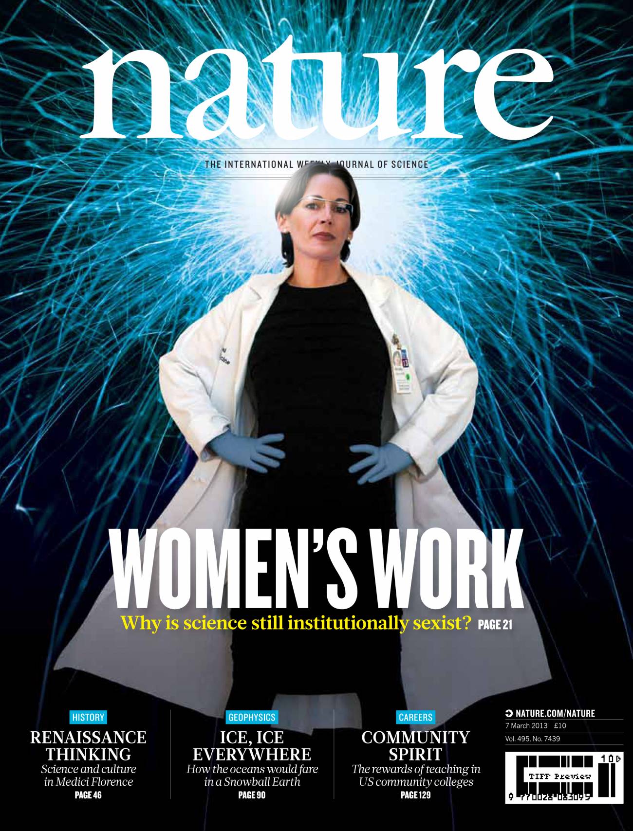 Portada del último número de la revista 'Nature'