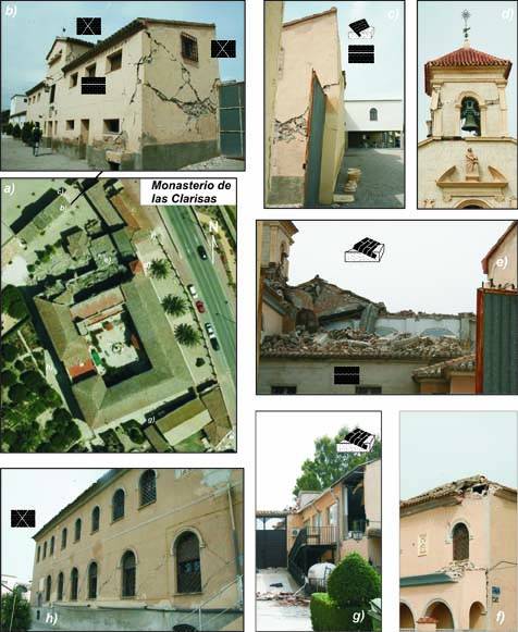 Las cicatrices de los monumentos de Lorca 