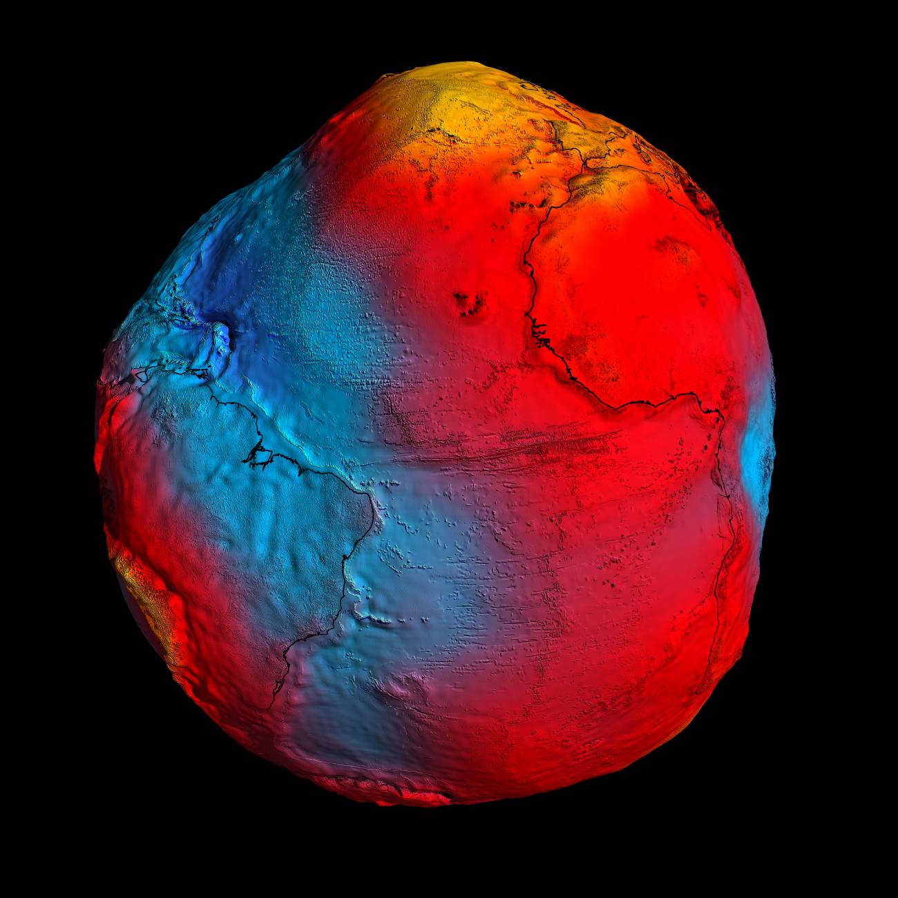 Presentan el mejor modelo del campo gravitatorio de la Tierra