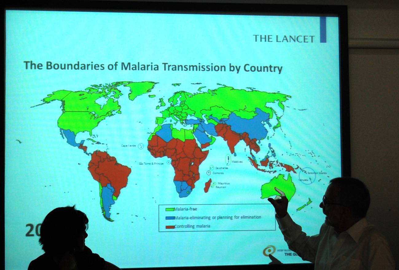 Presentan un nuevo mapa de erradicación de la malaria