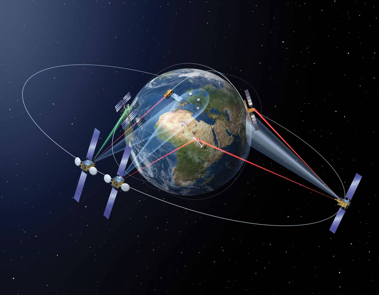 Primera descarga de imágenes en el espacio con conexión láser de gigabit