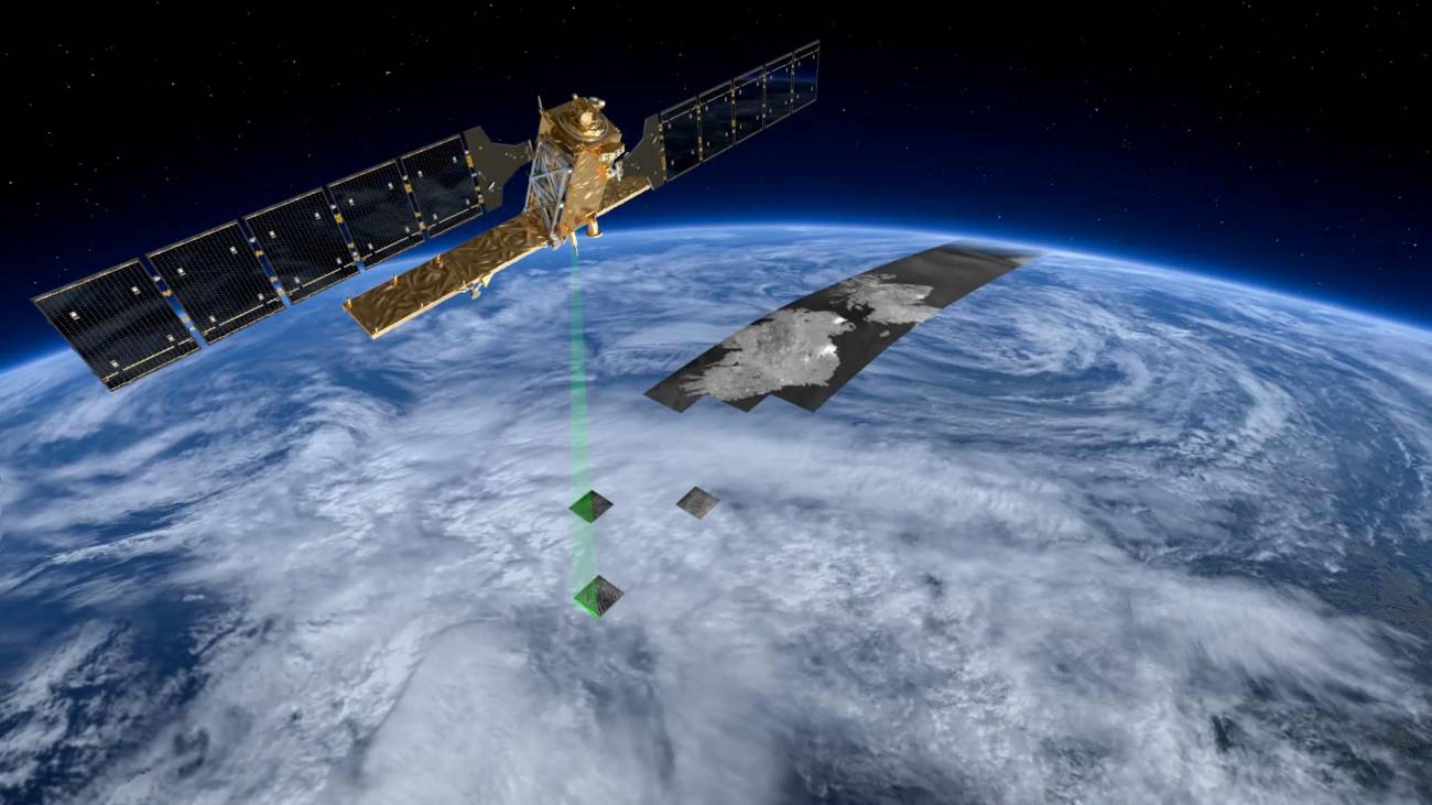 Primera visión de prueba del satélite Sentinel-1A