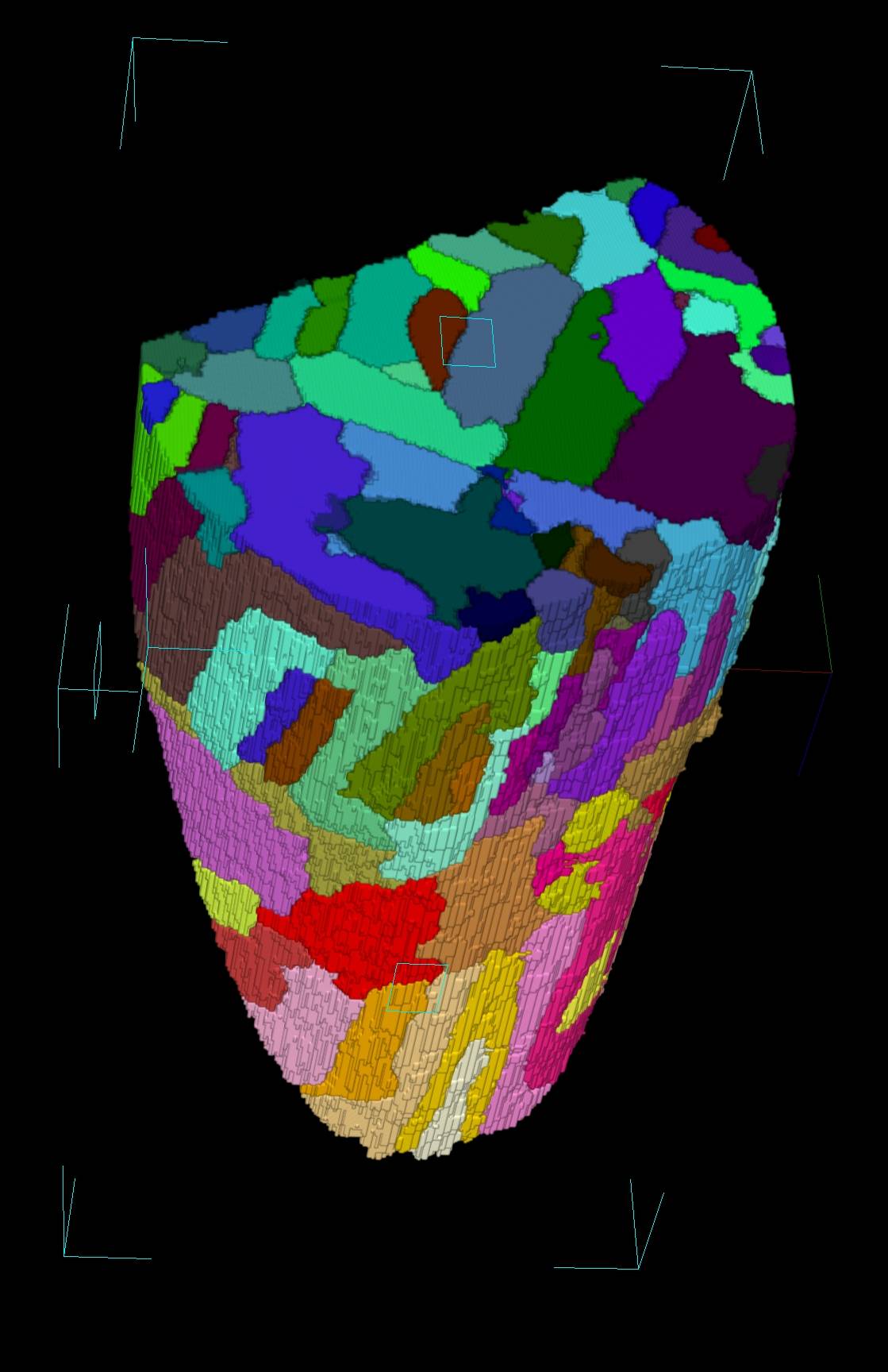 Representan por primera vez en 3D los dominios magnéticos