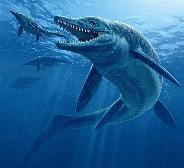 Reconstrucción artística del Thalattoarchon saurophagis. Imagen: Raul Martin | National Geographic. 