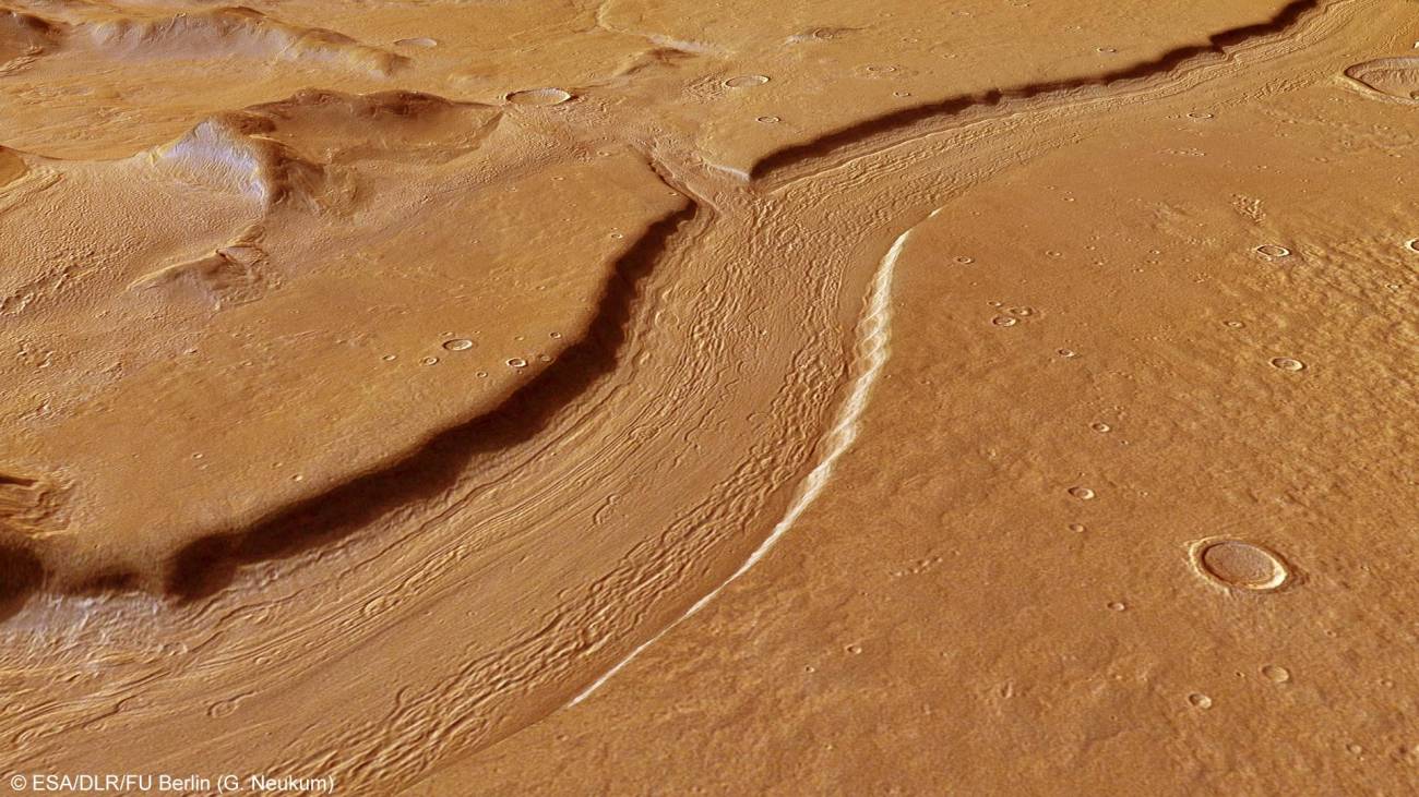 Un antiguo río marciano cruzaba Reull Vallis