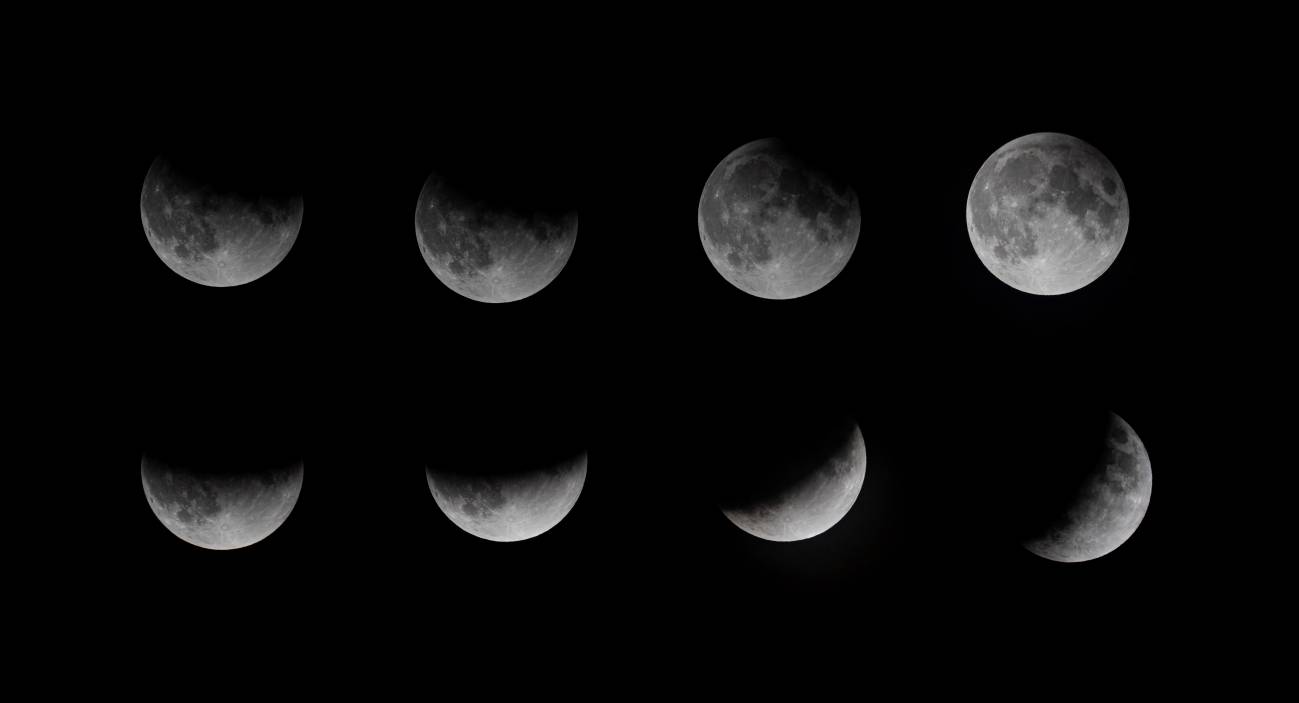 Un eclipse parcial en el aniversario de la llegada a Luna