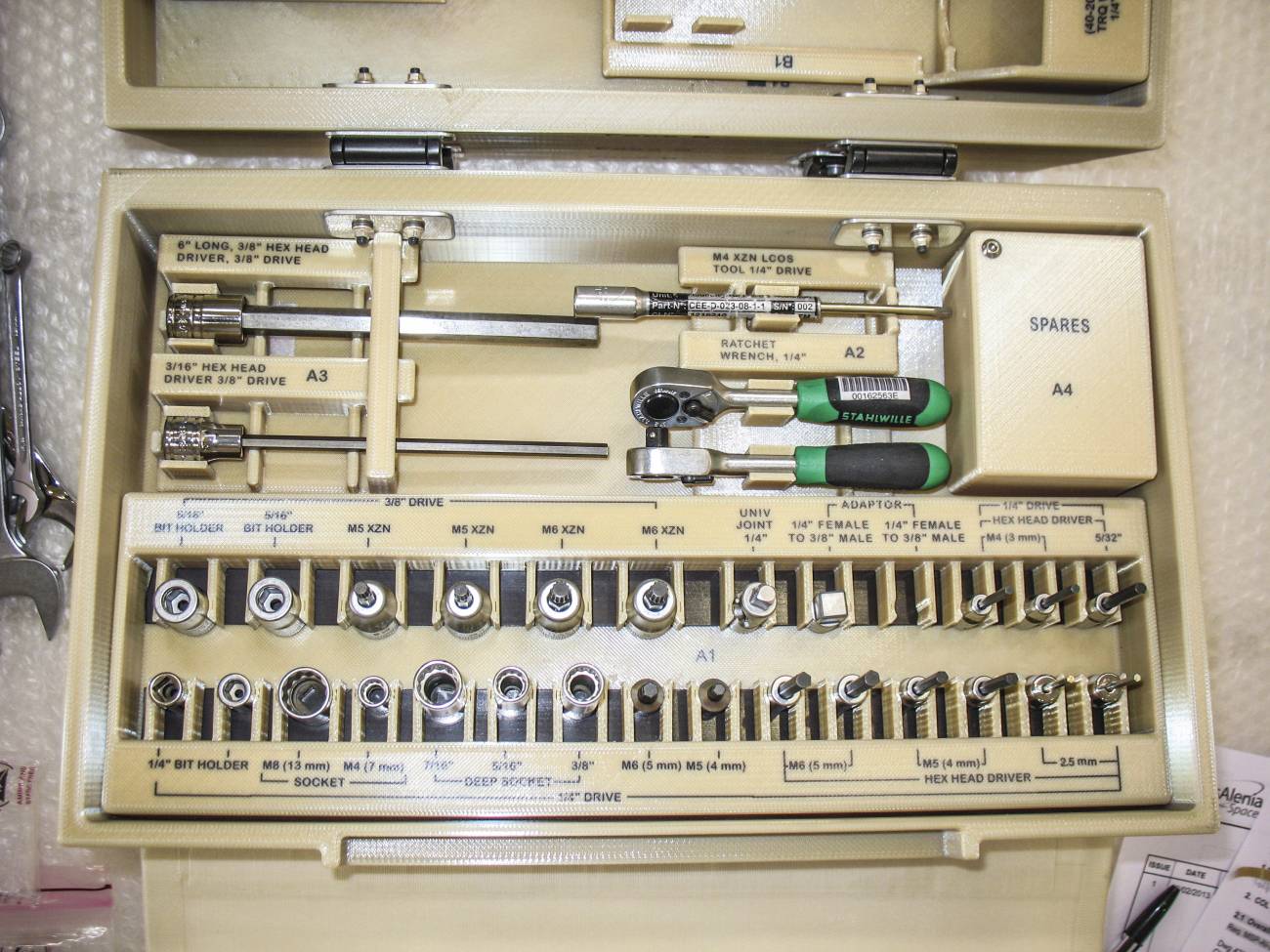 Caja de herramientas que volará a la ISS. / ESA