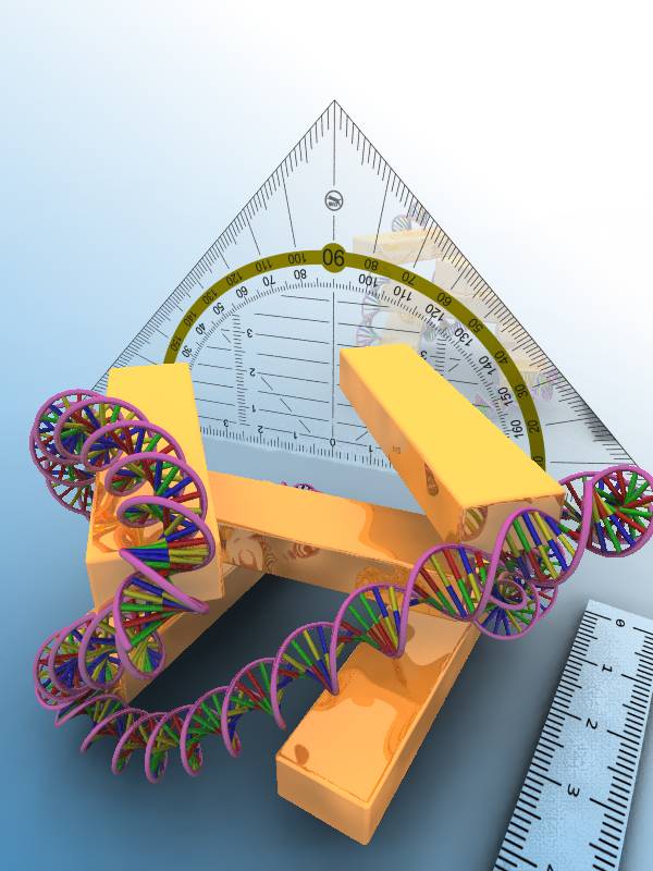 Una regla mide nano-materia en 3D