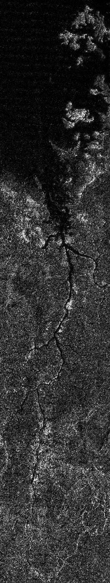 El río Nilo de Titán. Imagen: ESA 