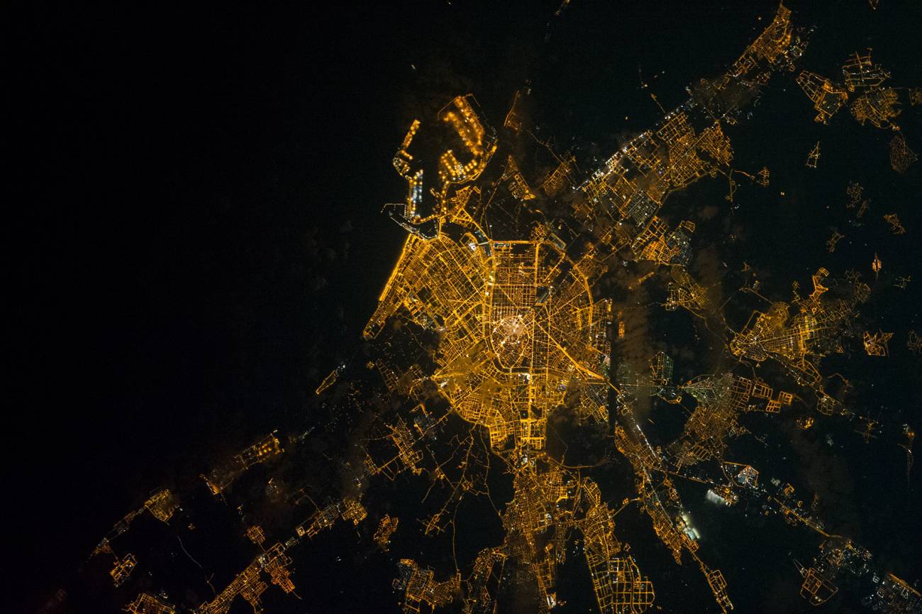 Valencia vista desde la Estación Espacial Internacional