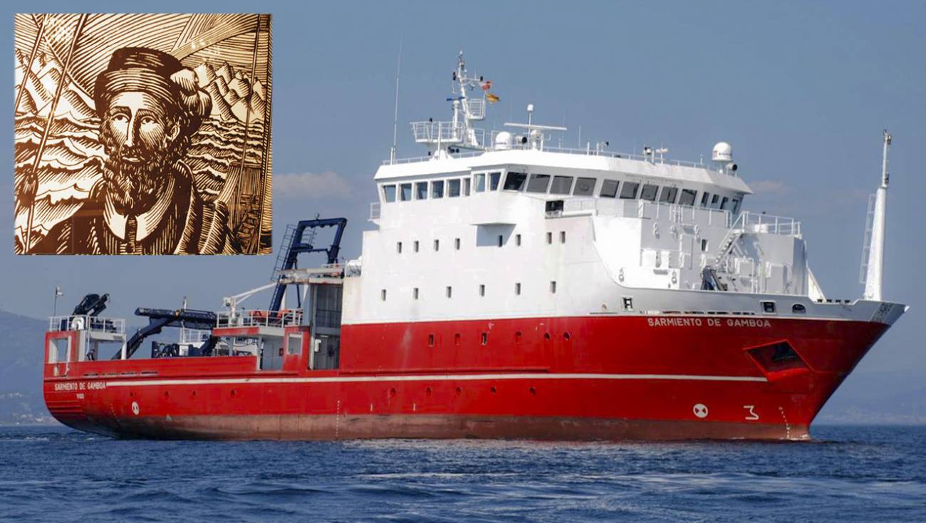 El capitán Pedro Sarmiento de Gamboa da nombre a un barco del CSIC