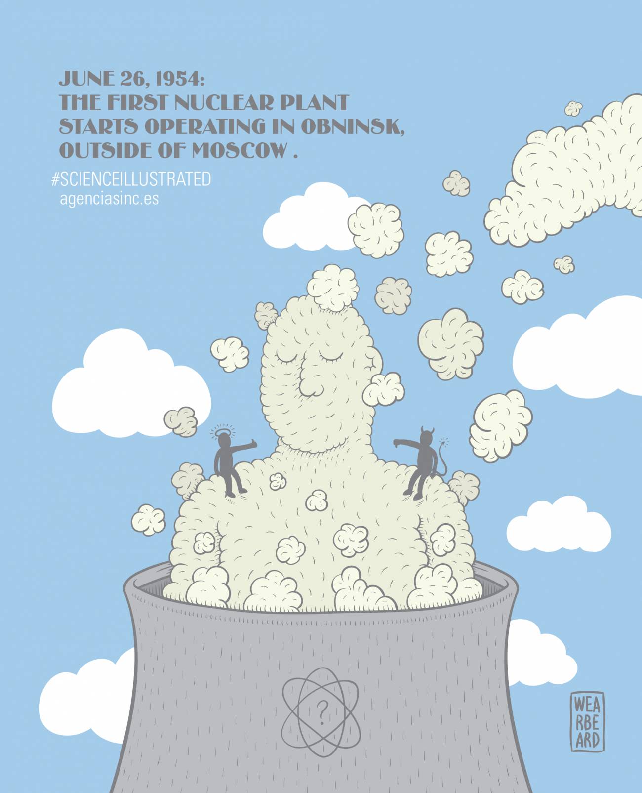 The first nuclear plant starts operating