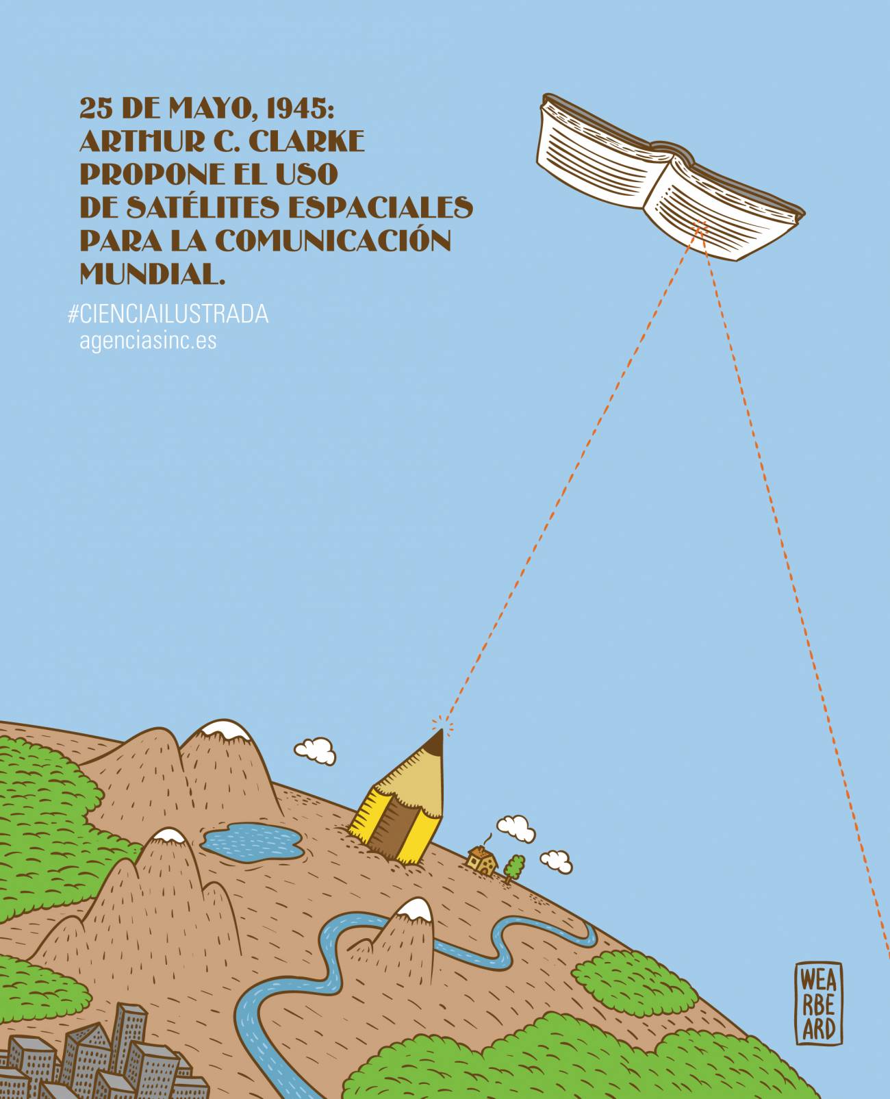 Arthur C. Clarke sienta bases del futuro de las comunicaciones