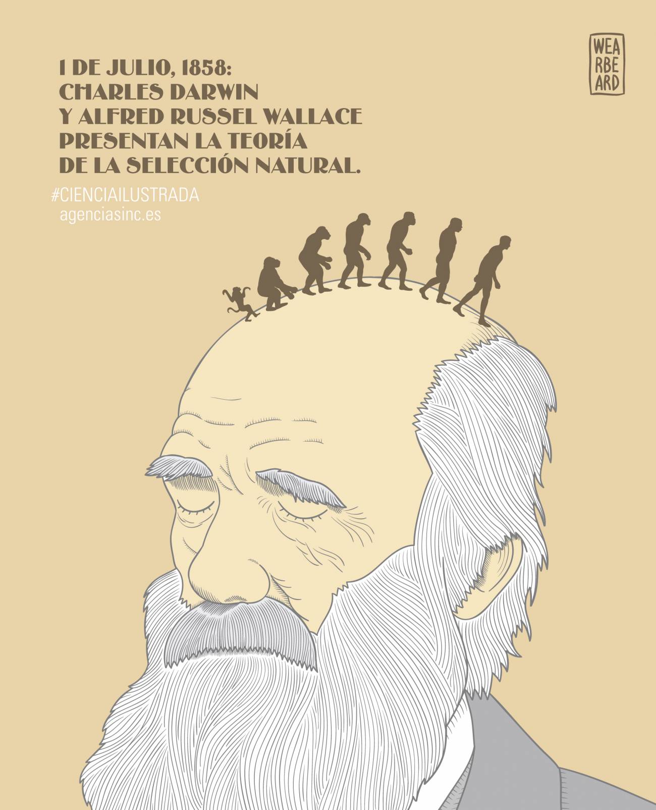 Darwin y Wallace presentan los principios de la teoría de la evolución por selección natural