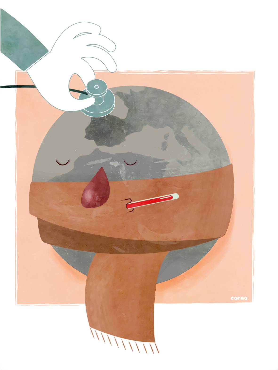 La gripe española se propaga por el mundo.