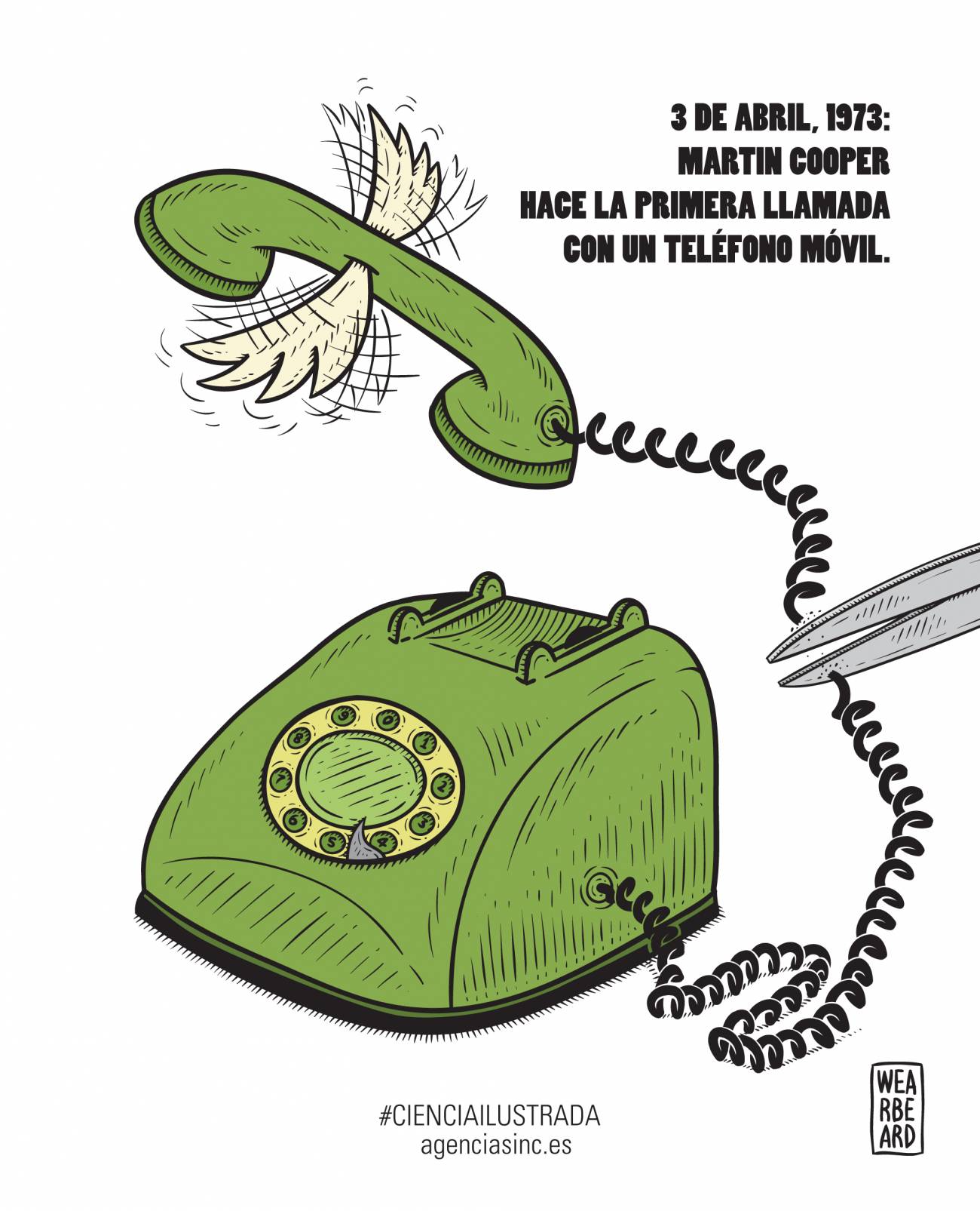 La primera llamada desde un teléfono móvil