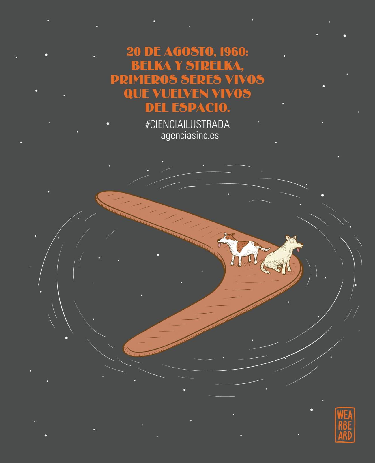 Los perros que regresaron de un paseo por el espacio