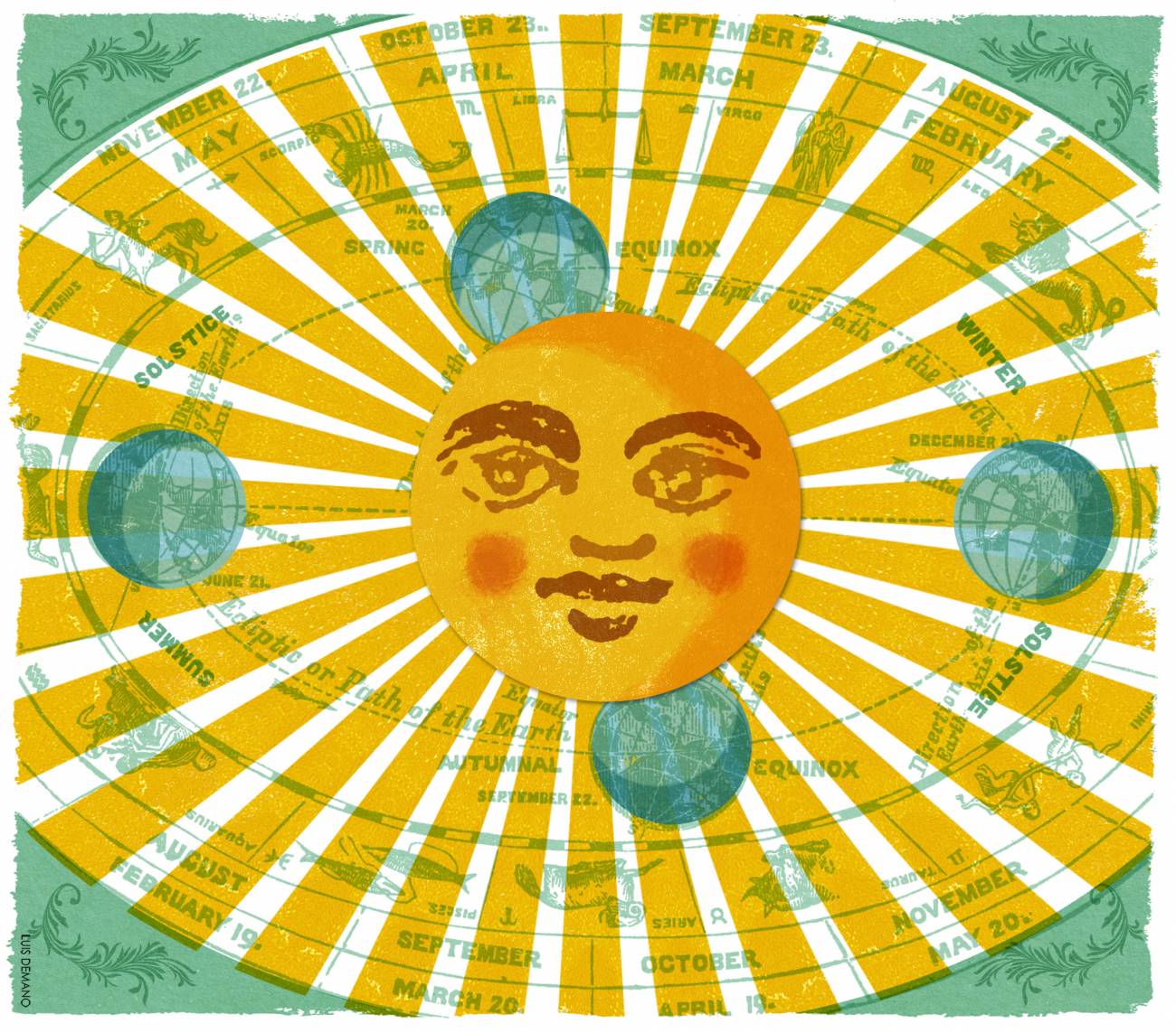 Se produce el solsticio de invierno (hemisferio norte) y de verano (hemisferio sur)
