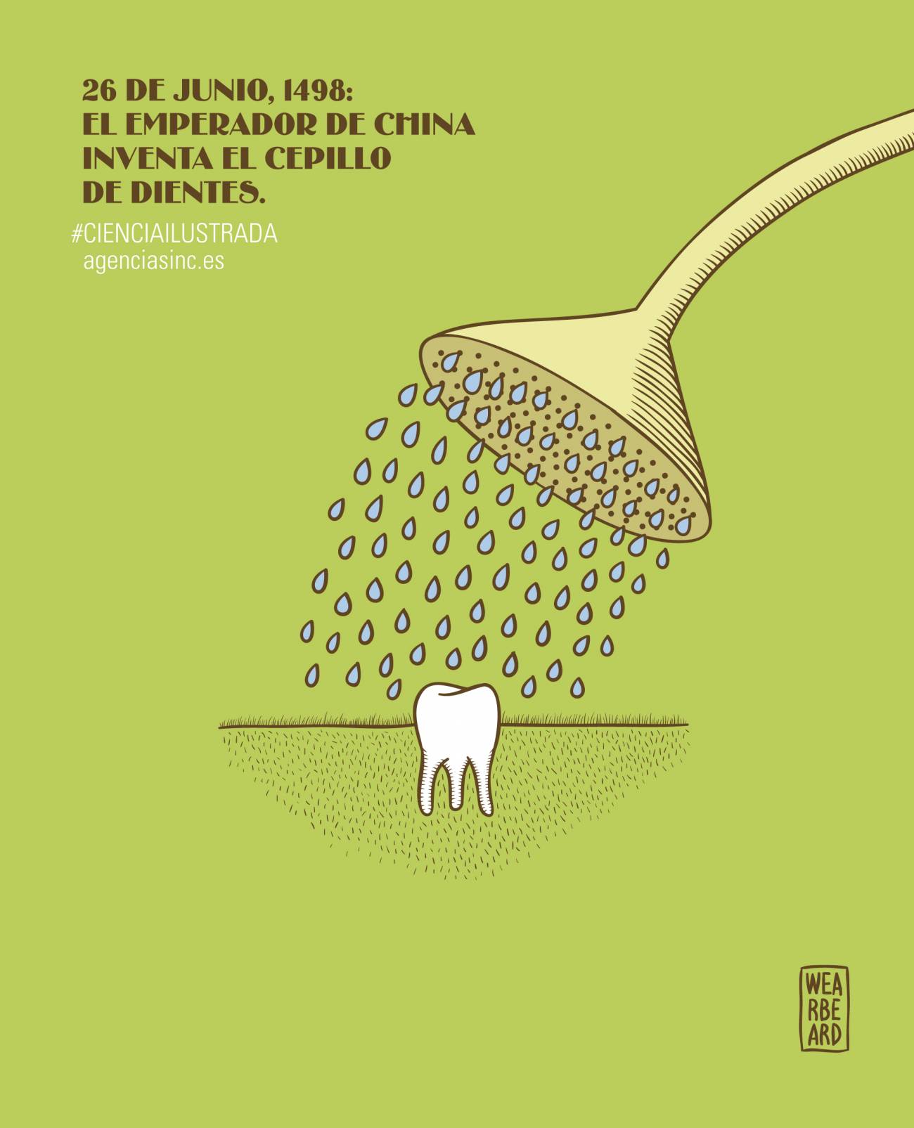 En 1498 un emperador chino inventa el cepillo de dientes. 