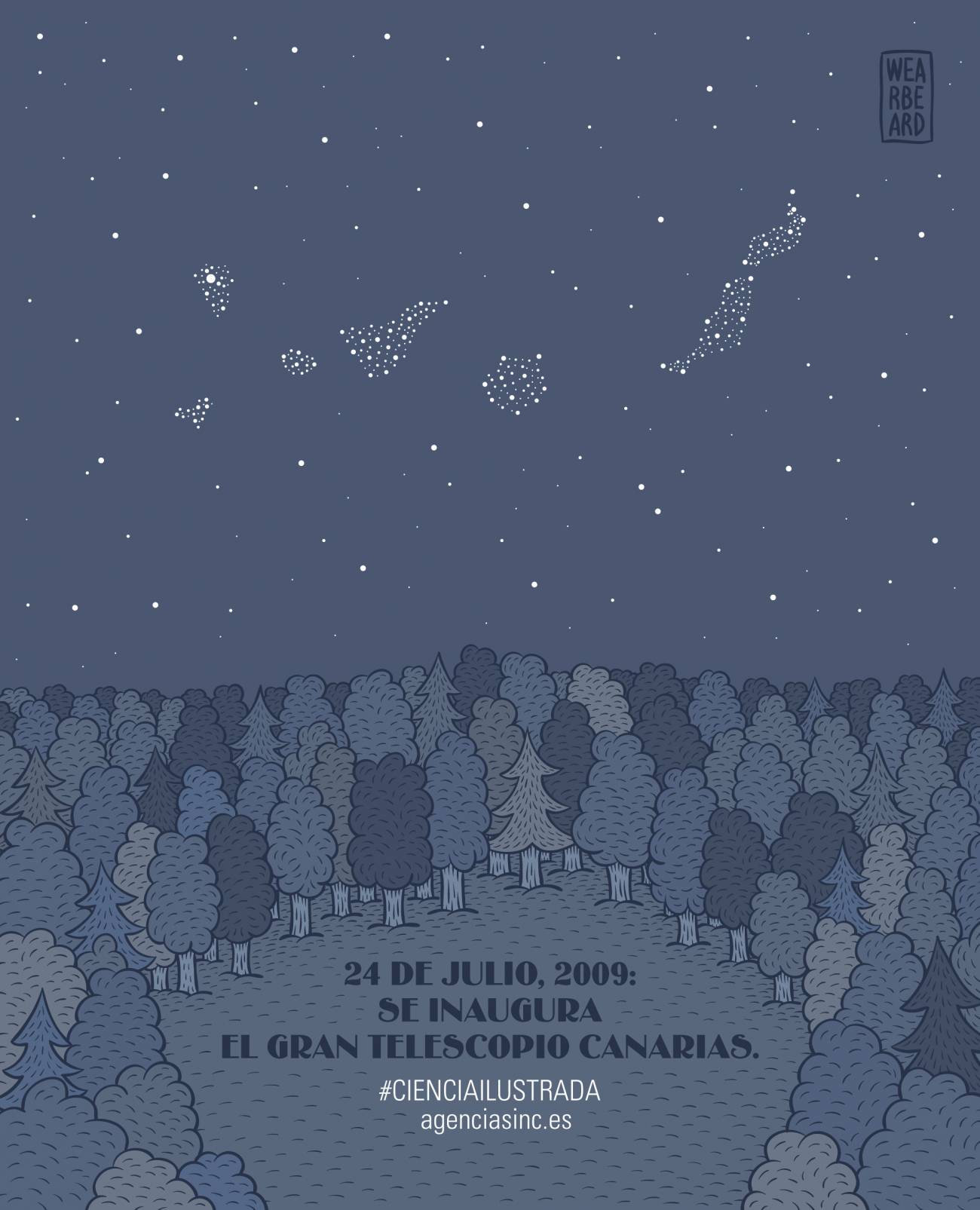 Un gran ojo vigila el cielo desde Canarias 