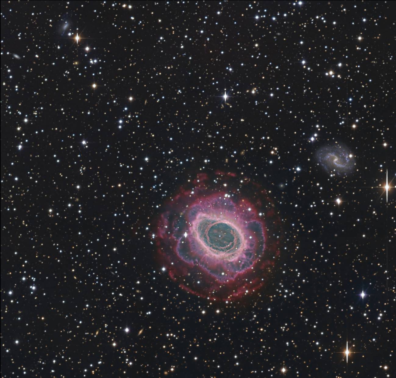 Imagen de la nebulosa Anular de la Lira 