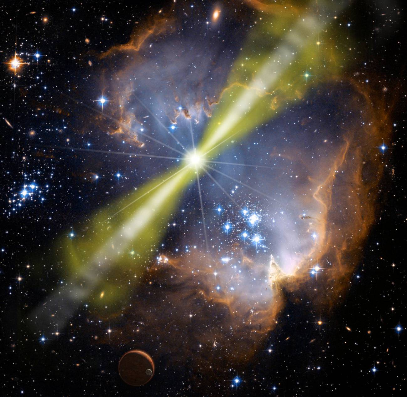 Científicos analizan el estallido más intenso registrado hasta la fecha por la muerte de una estrella