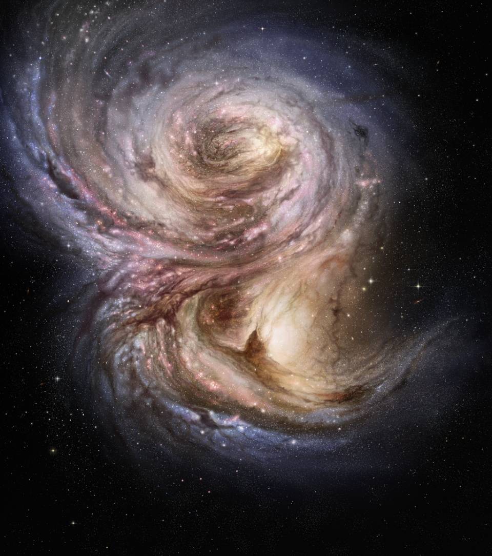 Obtienen imágenes de las regiones de una galaxia donde se forman estrellas