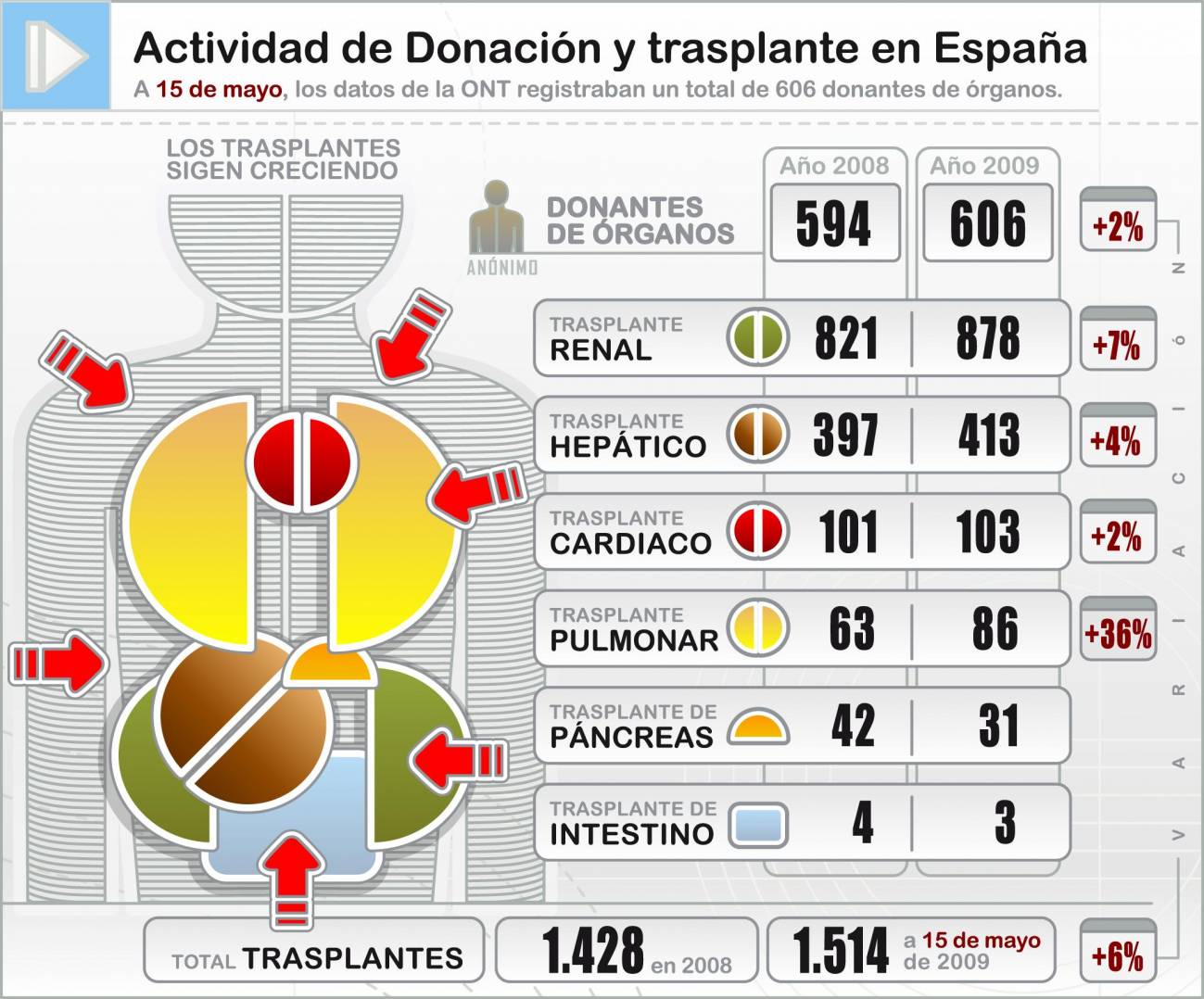 En España sólo uno de cada 25 trasplantes se realiza en niños