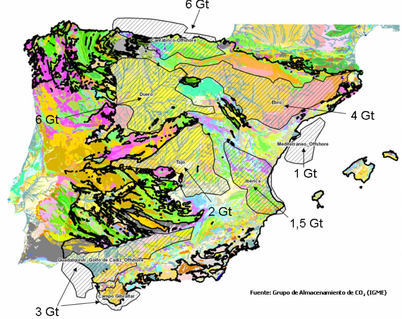 España realizará un mapa de estructuras geológicas potenciales para almacenar el CO2 