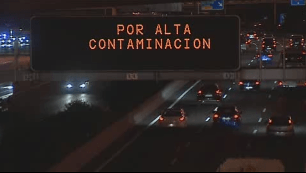A menos de 70 km/h en Madrid para reducir la contaminación