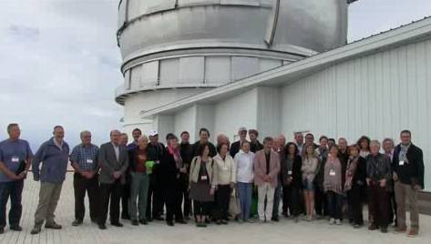 Astrofísicos y astronautas visitan el Gran Telescopio Canarias.