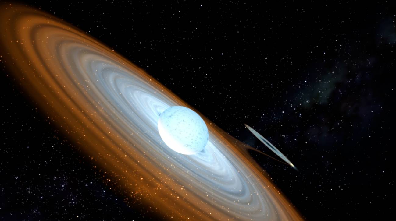  Agujero negro alrededor de una estrella ‘peonza’