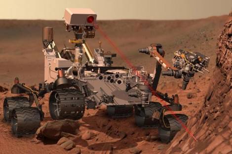 El explorador Curiosity se posa en Marte 